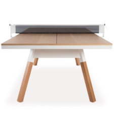 You and Me Tennis Table 220 Size in Oak and White.