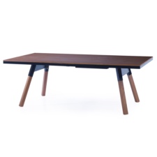 You and Me Tennis Table 220 Size in Walnut and Black.