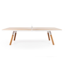 You and Me Tennis Table Standard Size in Oak and White.