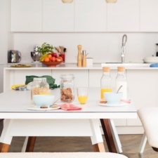 You and Me Tennis Table in White.