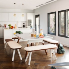 You and Me Tennis Table in White.