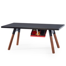You and Me Tennis Table 180 in Black.