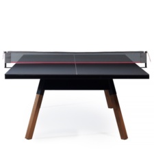 You and Me Dining Tennis Table Standard in Black.