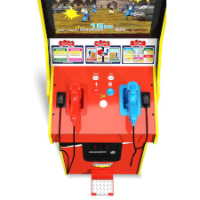 Controls on the Time Crisis arcade machine.