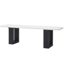 The Pureline bench in White.