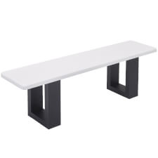 The Pureline bench in White.
