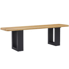 The Pureline bench in Oak.