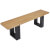 The Pureline bench in Oak.