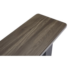 The Pureline bench in Driftwood.