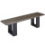 The Pureline bench in Driftwood.