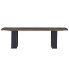 The Pureline bench in Driftwood.
