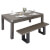 The Pureline bench in Driftwood.