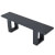 The Pureline bench in Black.