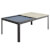 The Conver-Table in Black with Powder Blue cloth and Natural Oak tops.