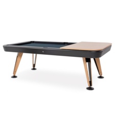 Diagonal Indoor Pool Table with Half Top.