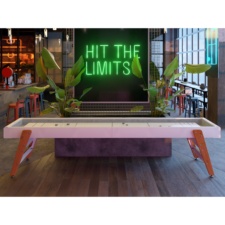 The Track Shuffleboard Table in White.