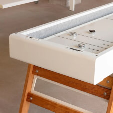 The Track Shuffleboard Table in White.