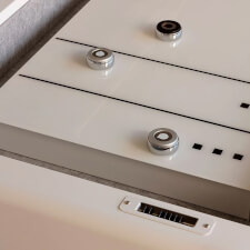 The Track Shuffleboard Table in White.
