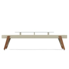 The Track Dining Shuffleboard Table in Grey.