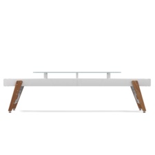 The Track Dining Shuffleboard Table in White.