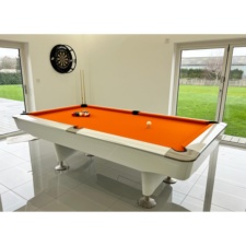 The LA Pro in White with Orange cloth.
