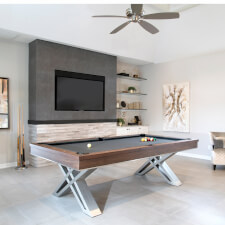 The Pierce Slate Bed Pool Table Corner.