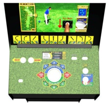 The Golden Tee controls.