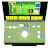 The Golden Tee controls.