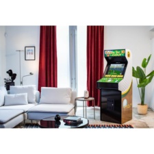 Arcade1Up Golden Tee Arcade in a room
