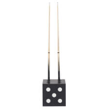 The Strikeworth Dice Cue Rack in black.