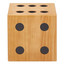 The Strikeworth Dice Cue Rack in Oak.
