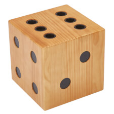 The Strikeworth Dice Cue Rack in Oak.