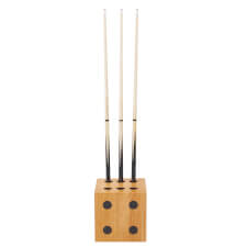 The Strikeworth Dice Cue Rack in Oak.