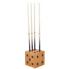 The Strikeworth Dice Cue Rack in Oak.
