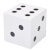 The Strikeworth Dice Cue Rack in White.