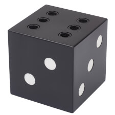The Strikeworth Dice Cue Rack in Black.