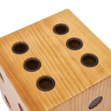 The Strikeworth Dice Cue Rack in Oak.