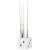 The Strikeworth Dice Cue Rack in White.
