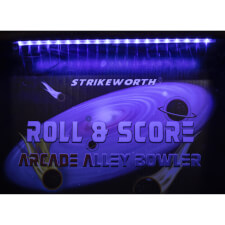 The Strikeworth Roll & Score Arcade Alley Bowler Cabinet Top with Lights.