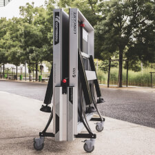 The Cornilleau 740 Longlife Indoor Tennis Table closed.