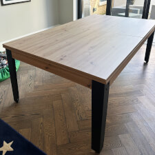 The Pureline Regal Pool Table with top.
