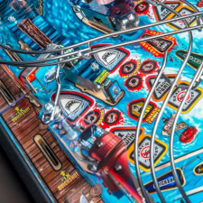 The Stern Jaw Pro Pinball Machine Playfield Details.