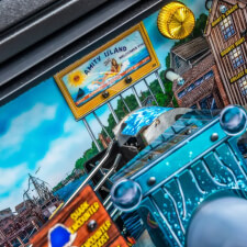 The Stern Jaw Pro Pinball Machine Playfield Details.