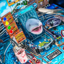 The Stern Jaw Pro Pinball Machine Playfield Details.