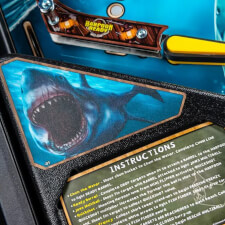 The Stern Jaw Pro Pinball Machine Playfield Details.