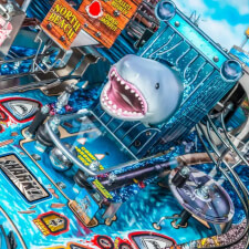 The Stern Jaw Pro Pinball Machine Playfield Details.