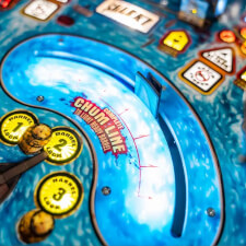 The Stern Jaw Premium Pinball Machine Playfield Details.