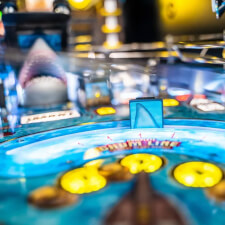 The Stern Jaw Premium Pinball Machine Playfield Details.