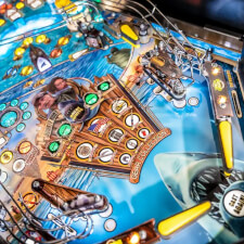 The Stern Jaw Premium Pinball Machine Playfield Details.