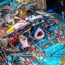 The Stern Jaw Premium Pinball Machine Playfield Details.